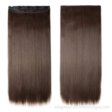 130g Ear to ear clip in pony tail hair extension synthetic for black women